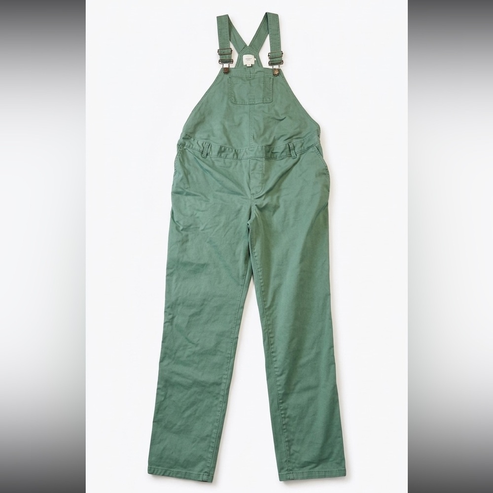 The Nines by HATCH Green Cotton Overalls Jumpsuit